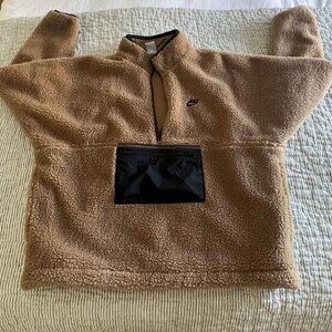 Nike Men's 1/2-Zip Anorak Club Fleece Sherpa Jacket